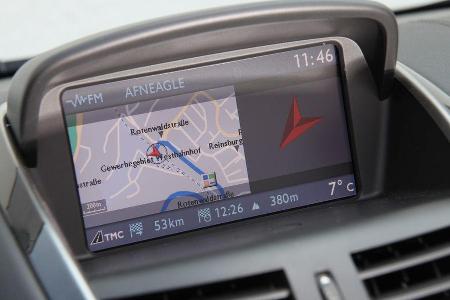 Peugeot 207 CC 155 THP, Navi, Bildschirm