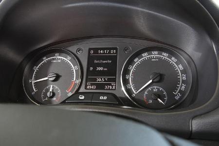 Skoda Fabia RS, Tacho, Rundinstrumente