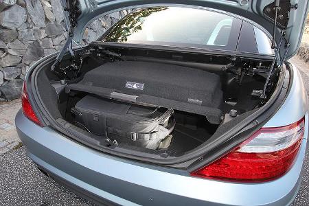 03/11 aumospo 07/2011 Mercedes SLK 350, Cabrio, Roadster, Kofferraum