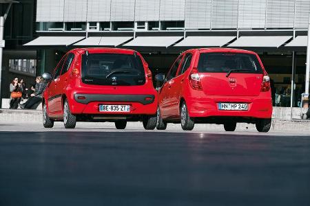 Vergleichstest Hyundai i10-Peugeot 107
