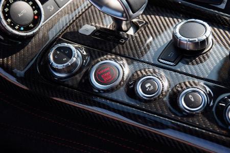 Mercedes SLS AMG Black Series, Mittelkonsole, Bedienelemente