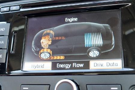 VW Jetta 1.4 TSI Hybrid, Fahrmodus, Display