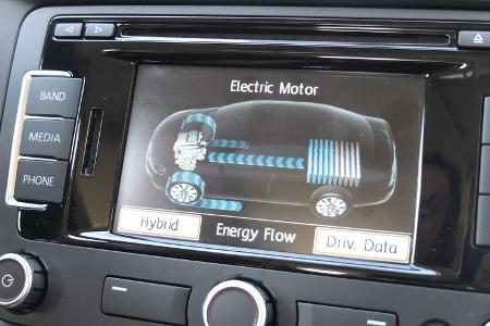 VW Jetta 1.4 TSI Hybrid, Fahrmodus, Display