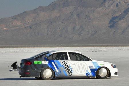 VW Jetta Hybrid Bonneville Speed Weltrekord