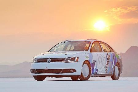 VW Jetta Hybrid Bonneville Speed Weltrekord