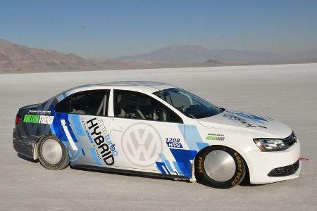 VW Jetta Hybrid Bonneville Speed Weltrekord