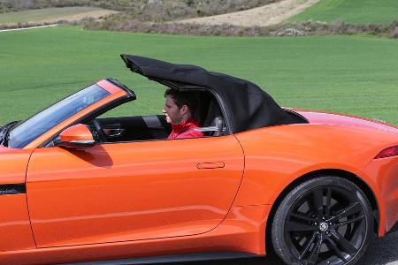 Jaguar F-Type S, Verdeck, ffnet