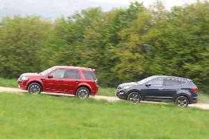 Hyundai Santa Fe 2.2 CRDi 4WD vs. Land Rover Freelander 2.2 SD4