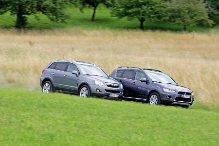 Opel Antara 2.2 CDTI Cosmo, Mitsubishi Outlander, 2.2 DI-D Instyle Opel Antara 2.2 CDTI Cosmo, Mitsubishi Outlander, 2.2 DI-D Instyle