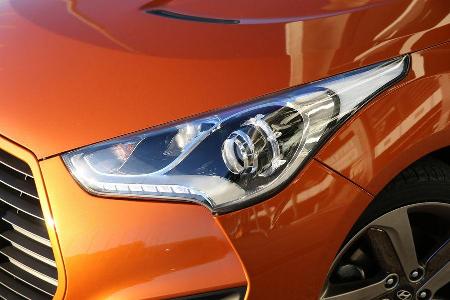 Hyundai Veloster 1.6 Turbo, Frontscheinwerfer