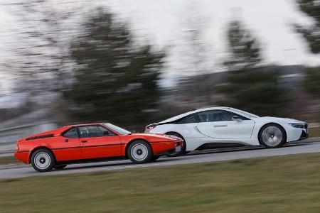 BMW M1, BMW i8, Seitenansicht