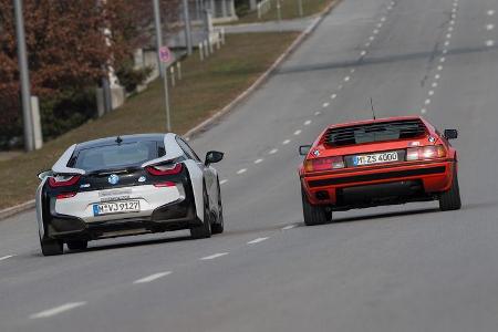 BMW M1, BMW i8, Heckansicht