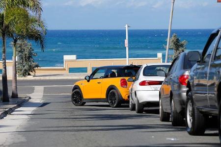 Mini, Heckansicht, Einparken