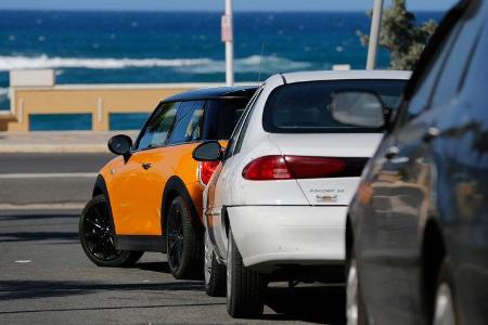 Mini, Heckansicht, Einparken