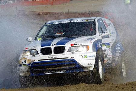 De Mevius/Guehennec kamen mit ihrem X-Raid BMW auf Rang acht.