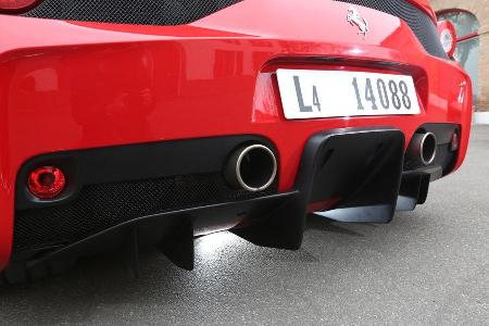 Ferrari 458 Speciale, Endrohre, Auspuff