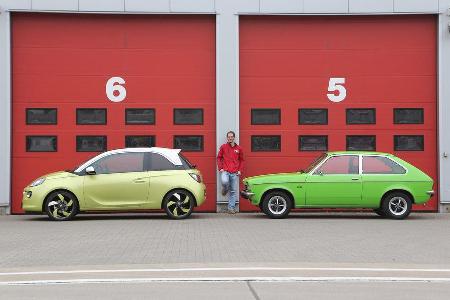 Opel Kadett City 1200, Opel Adam 1.4 Jam, Seitenansicht