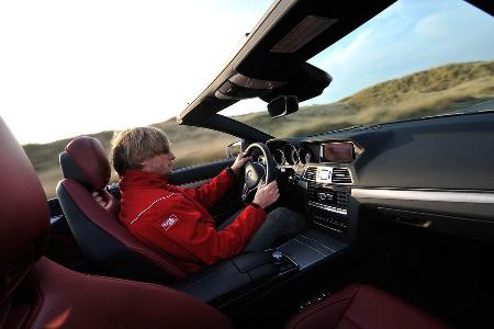 Mercedes E 400 Cabrio, Cockpit, Fahrersicht