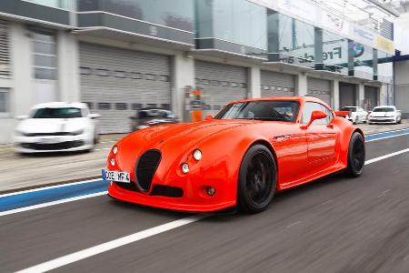 Wiesmann GT MF4-CS, Seitenansicht, Boxengasse