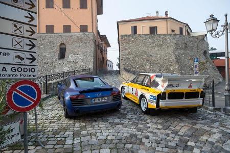 Audi R8 V10 Plus, Audi S1, Heckansicht