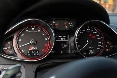 Audi R8 V10 Plus, Rundinstrumente