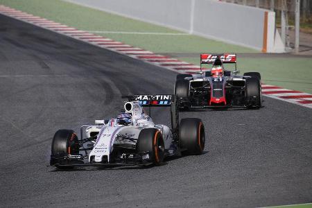 Valtteri Bottas & Esteban Gutierrez - Formel 1-Test - Barcelona - 23. Februar 2016