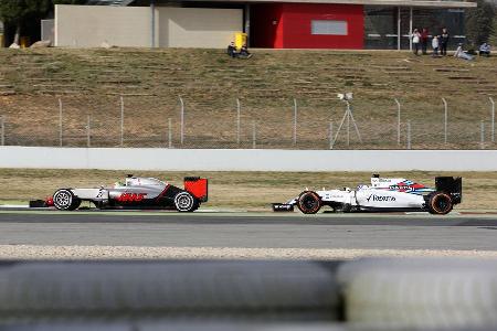 Valtteri Bottas & Esteban Gutierrez - Formel 1-Test - Barcelona - 23. Februar 2016