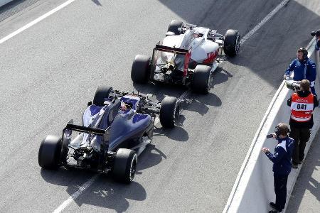 Carlos Sainz & Romain Grosjean - Formel 1-Test - Barcelona - 24. Februar 2016