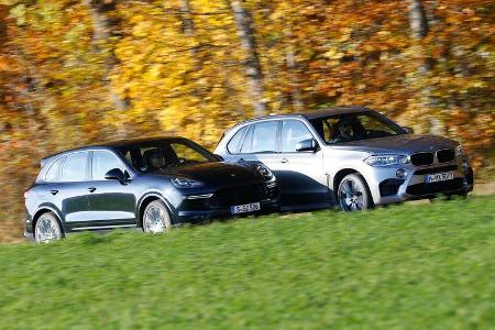 BMW X5 M, Porsche Cayenne Turbo S, Seitenansicht