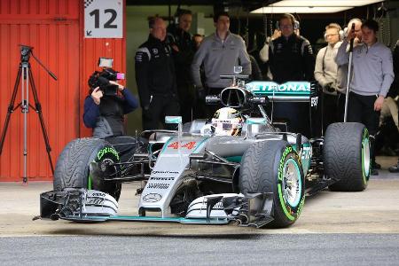 Lewis Hamilton - Mercedes - Formel 1-Test - Barcelona - 22. Februar 2016