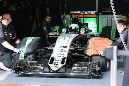 Alfonso Celis - Force India - Formel 1-Test - Barcelona - 22. Februar 2016