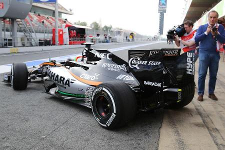 Alfonso Celis - Force India - Formel 1-Test - Barcelona - 22. Februar 2016