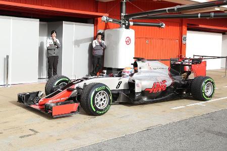 Romain Grosjean - HaasF1 - Formel 1-Test - Barcelona - 22. Februar 2016