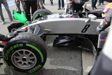 Romain Grosjean - HaasF1 - Formel 1-Test - Barcelona - 22. Februar 2016