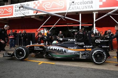 Alfonso Celis - Force India - Formel 1-Test - Barcelona - 22. Februar 2016