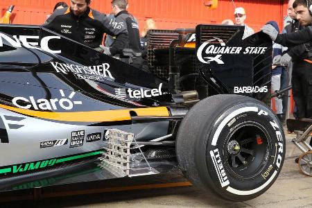 Alfonso Celis - Force India - Formel 1-Test - Barcelona - 22. Februar 2016