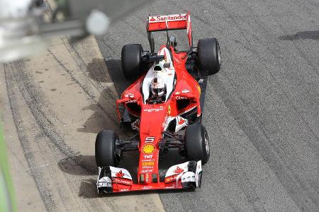Sebastian Vettel - Ferrari - Formel 1-Test - Barcelona - 22. Februar 2016