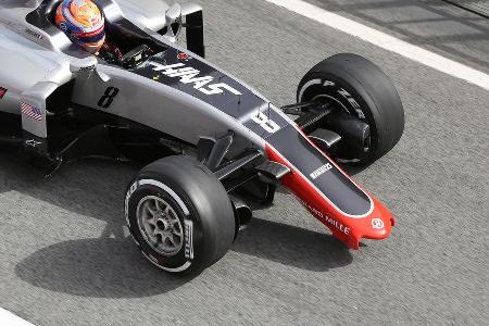 Romain Grosjean - HaasF1 - Formel 1-Test - Barcelona - 22. Februar 2016