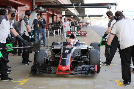 Romain Grosjean - HaasF1 - Formel 1-Test - Barcelona - 22. Februar 2016