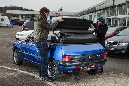 Peugeot 205 Cabriolet CJ, Verdeck schlieen