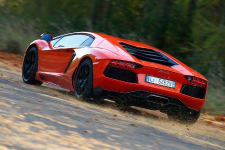 Lamborghini Aventador LP 700-4, Heckansicht