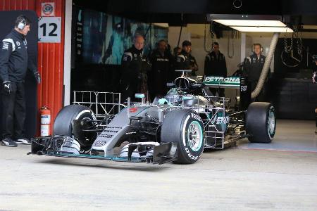 Nico Rosberg - Mercedes - Formel 1-Test - Barcelona - 24. Februar 2016