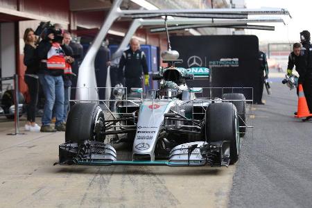Nico Rosberg - Mercedes - Formel 1-Test - Barcelona - 24. Februar 2016