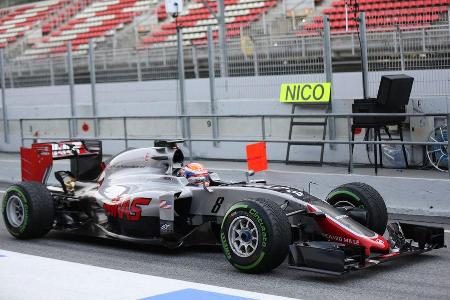 Romain Grosjean - Haas F1 - Formel 1-Test - Barcelona - 24. Februar 2016