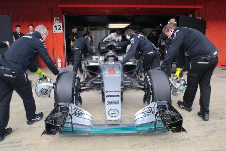 Nico Rosberg - Mercedes - Formel 1-Test - Barcelona - 24. Februar 2016
