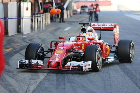 Kimi Rikknen - Ferrari - Formel 1-Test - Barcelona - 24. Februar 2016