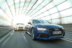 Audi RS 7 Sportback, BMW M6 Gran Coup, Frontansicht