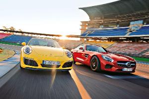 Porsche 911 Carrera S (991 II) vs. Mercedes-AMG GT