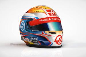 Neuer Helm für Romain Grosjean