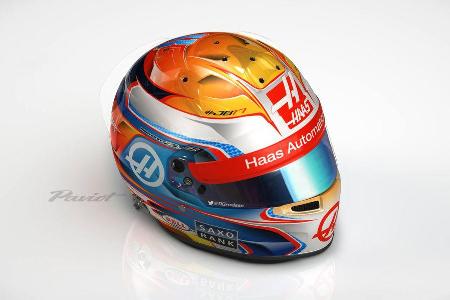 Romain Grosjean - Helm - Haas F1 - 2016
